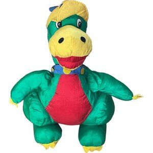 Nylon Dinosaur Plush Green 18 Inch International Silver Co Stuffed Animal Toy